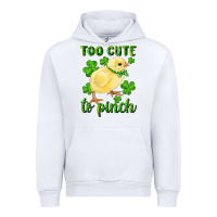 White Too Cute To Pinch Chick Urban Hoodie - RanaPortraitStore