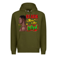 Army Green black men are dope black man Premium Hoodie - texasbilliewilder