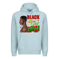 Blue Mist black men are dope black man Premium Hoodie - texasbilliewilder