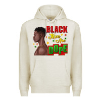 Oatmeal Heather black men are dope black man Premium Hoodie - texasbilliewilder
