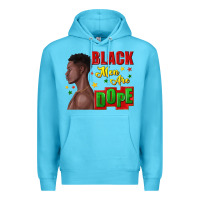 Ocean Blue black men are dope black man Premium Hoodie - texasbilliewilder