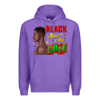 Purple black men are dope black man Premium Hoodie - texasbilliewilder