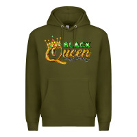 Army Green black queen Premium Hoodie - texasbilliewilder