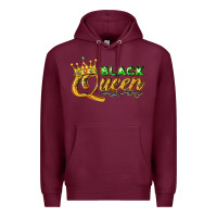 Burgundy black queen Premium Hoodie - texasbilliewilder