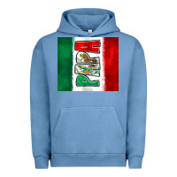 Pigment Pebble Blue mexico papa Urban Hoodie - Zillion Design Studio