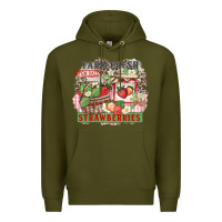 Army Green farm fresh strawberries Premium Hoodie - Zillion Design Studio