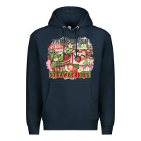 Navy farm fresh strawberries Premium Hoodie - Zillion Design Studio
