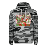 Slate Camo farm fresh strawberries Premium Hoodie - Zillion Design Studio