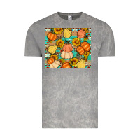 Cloud Rock pumpkin sunflowers leaves Vintage Tee - Artiststas