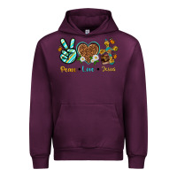Mauve Wine peace love jesus Urban Hoodie - texasbilliewilder