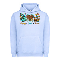 Pigment Grape Ice peace love jesus Urban Hoodie - texasbilliewilder