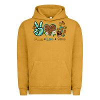 Pigment Peanut Butter peace love jesus Urban Hoodie - texasbilliewilder