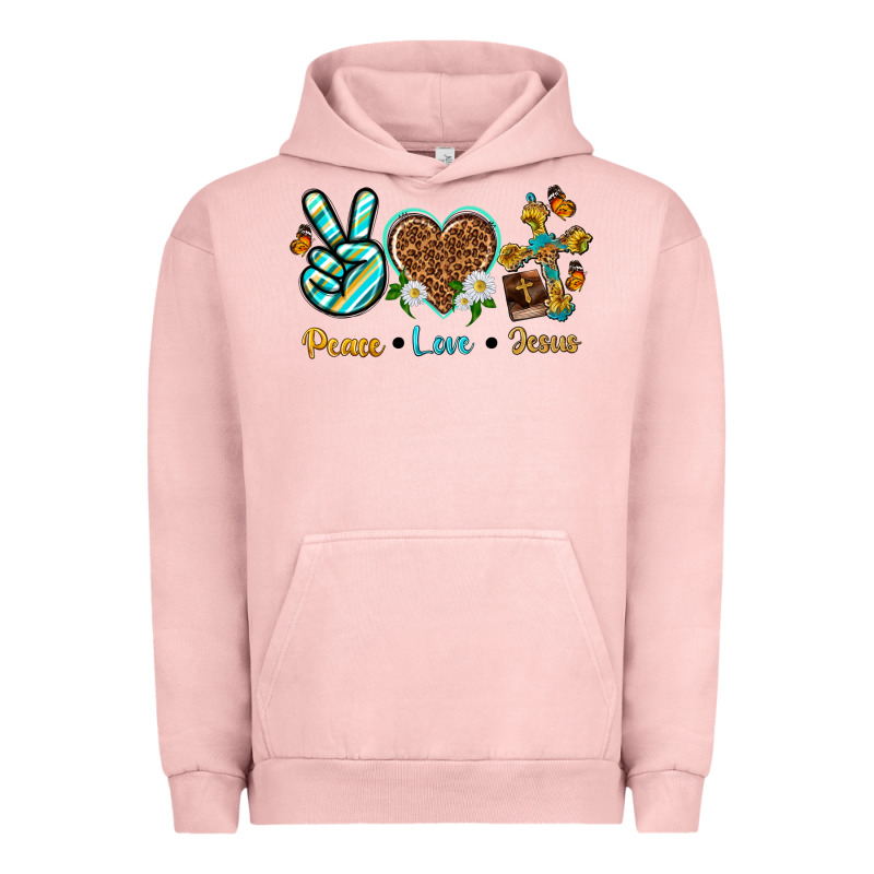 Peace Love Jesus Urban Hoodie by texasbilliewilder | Teevron