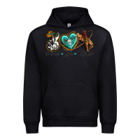 Black peace love rodeo Urban Hoodie - texasbilliewilder