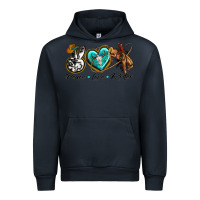 Navy peace love rodeo Urban Hoodie - texasbilliewilder