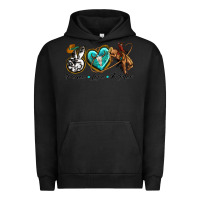Pigment Black peace love rodeo Urban Hoodie - texasbilliewilder