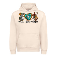 Sandshell peace love rodeo Urban Hoodie - texasbilliewilder