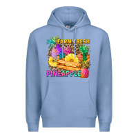 Colony Blue farm fresh pineapple Premium Hoodie - Zillion Design Studio