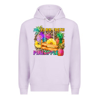 Lilac farm fresh pineapple Premium Hoodie - Zillion Design Studio