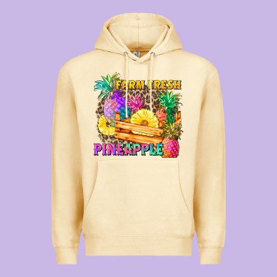 Farm Fresh Pineapple Premium Hoodie Designed By Zillion Design Studio