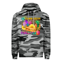 Slate Camo farm fresh pineapple Premium Hoodie - Zillion Design Studio