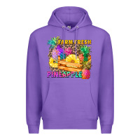 Purple farm fresh pineapple Premium Hoodie - Zillion Design Studio