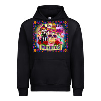 Black dia de los muertos Urban Hoodie - Zillion Design Studio