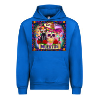 Cobalt dia de los muertos Urban Hoodie - Zillion Design Studio