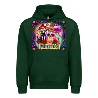 Forest Green dia de los muertos Urban Hoodie - Zillion Design Studio