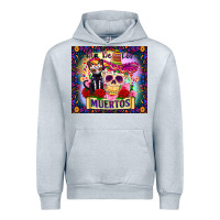 Heather Grey dia de los muertos Urban Hoodie - Zillion Design Studio