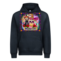 Navy dia de los muertos Urban Hoodie - Zillion Design Studio