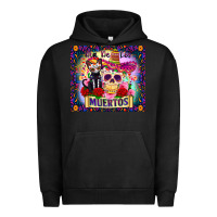 Pigment Black dia de los muertos Urban Hoodie - Zillion Design Studio