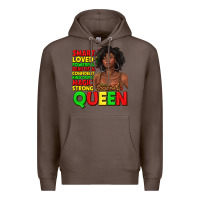 Coffee black queen quotes juneteenth Premium Hoodie - texasbilliewilder