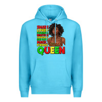 Ocean Blue black queen quotes juneteenth Premium Hoodie - texasbilliewilder
