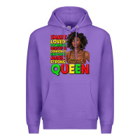 Purple black queen quotes juneteenth Premium Hoodie - texasbilliewilder