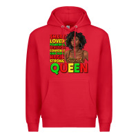 Red black queen quotes juneteenth Premium Hoodie - texasbilliewilder