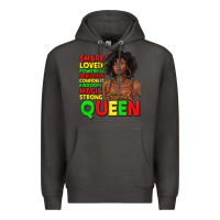 Smoke black queen quotes juneteenth Premium Hoodie - texasbilliewilder