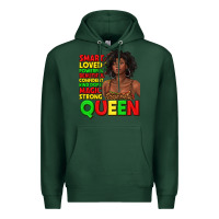 Sports Green black queen quotes juneteenth Premium Hoodie - texasbilliewilder