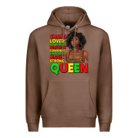 Chestnut black queen quotes juneteenth Premium Hoodie - texasbilliewilder