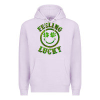 Lilac feeling lucky with leopard Premium Hoodie - RanaPortraitStore