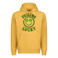 Mustard feeling lucky with leopard Premium Hoodie - RanaPortraitStore