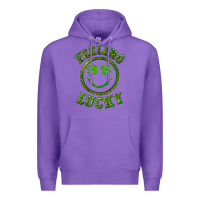 Purple feeling lucky with leopard Premium Hoodie - RanaPortraitStore