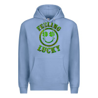 Colony Blue feeling lucky with leopard Premium Hoodie - RanaPortraitStore