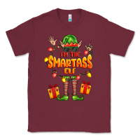 Burgundy im the smartass elf Classic Tee - FaDigitalArtStudio