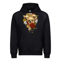 Foreset Green Triangle Flower Skeletons Urban Hoodie - RanaPortraitStore