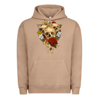 Pigment Burro Triangle Flower Skeletons Urban Hoodie - RanaPortraitStore