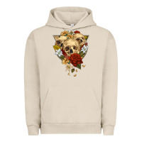 Pigment French Oak Triangle Flower Skeletons Urban Hoodie - RanaPortraitStore