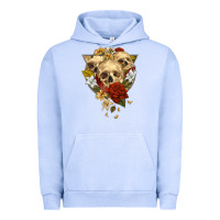 Pigment Grape Ice Triangle Flower Skeletons Urban Hoodie - RanaPortraitStore