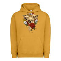 Pigment Peanut Butter Triangle Flower Skeletons Urban Hoodie - RanaPortraitStore