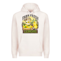 Pale Pink farm fresh lemons Premium Hoodie - Zillion Design Studio